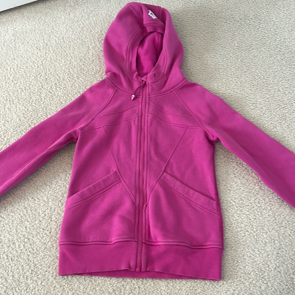 ivivva kids full body zip up, size- 8 years old, pink